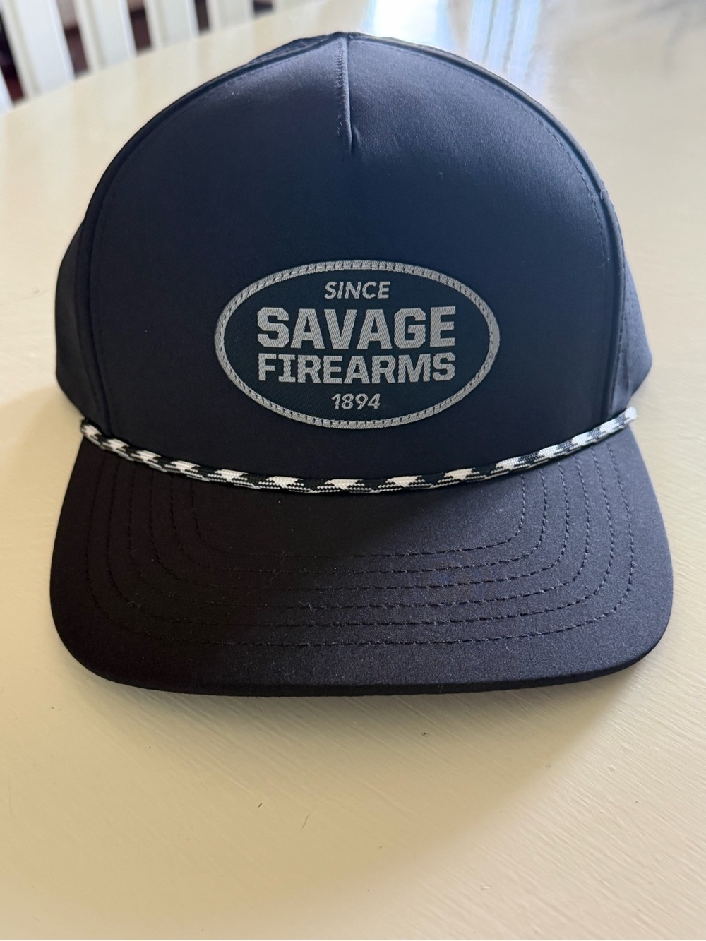 Men's Savage Arms Black Rope Trucker Cap